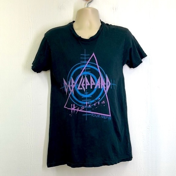 Daydreamer - Def Leppard Hysteria Tour 1987 -88 Graphic Short Sleeve T Shirt Sm - Picture 2 of 11